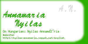 annamaria nyilas business card